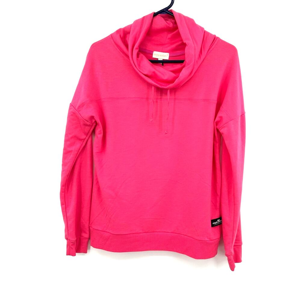 Simply Southern Size Small Sweater Pink Cowl Neck‎ Pull Over Outerwear Outdoors